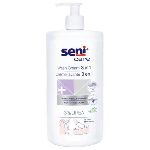 [6121] Seni Care Wascrème 3 in 1 1000ml - 1st