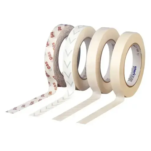 [1696] Sterilisatietape met hete-lucht indicator 19mm x 50m - 1 stuk