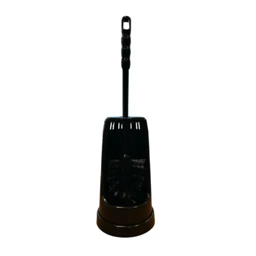 [1371] Brosse de toilettes avec support Noir - 1 pièce