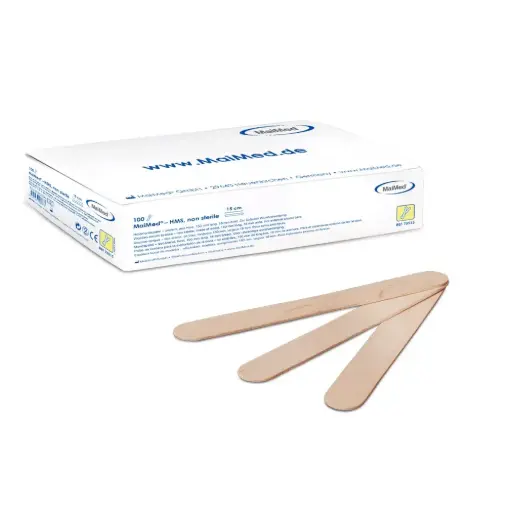 [1707] MaiMed Tongspatels Steriel 15cm – Individueel verpakt – 100 stuks