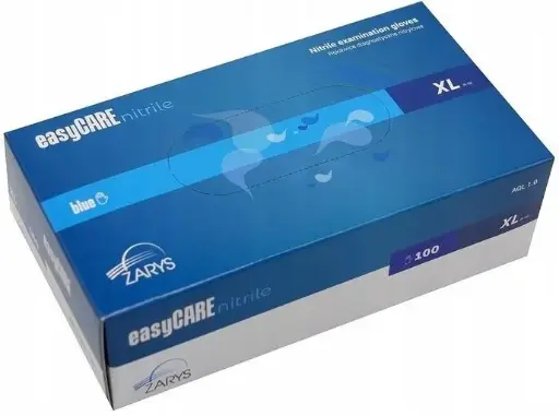 [6465] Gants en nitrile ZARYS XL NS/PF bleus - 100 pièces ( 1 + 1 GRATUIT )