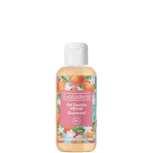 [4451] Evoluderm Douche Gel Pêche Gourmand - 1 x 100ml