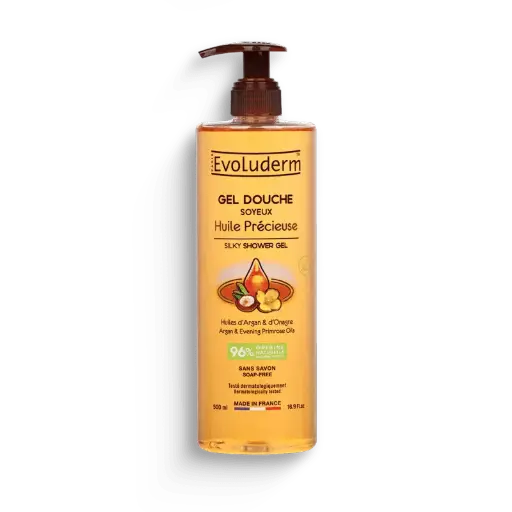 [4311] Evoluderm Gel douche Huile Précieuse 500 ml - 20 pièces