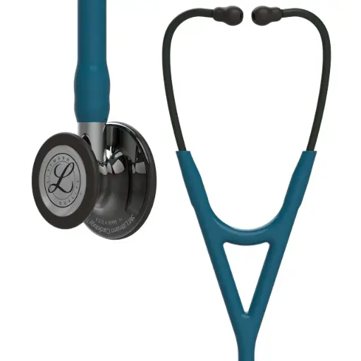 [6234] Littmann Cardiology IV - Smoke réfléchissant/Bleu Caraïbes