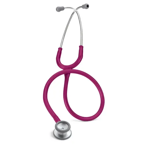 [2122] Littmann Classic II Pediatric - Acier inoxydable argent/framboise 	 