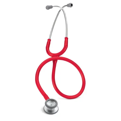[2113R] Littmann Classic II Pediatric Stethoscoop - RVS Zilver/Rood