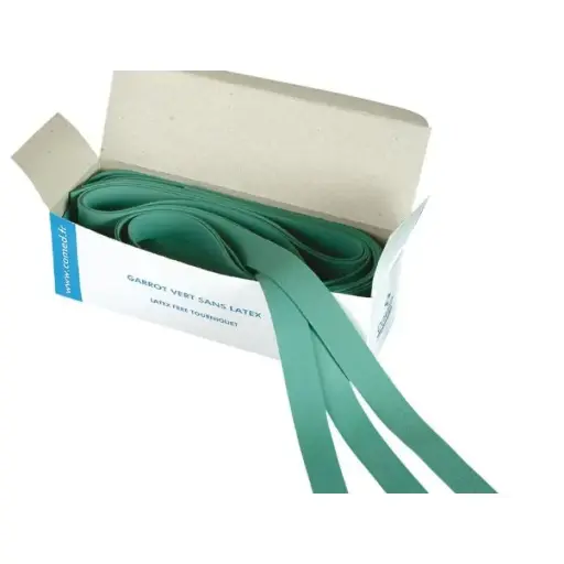 [4595] Bandage compressif sans latex vert - 25 pièces