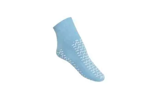 [2673] Antislipsokken met dubbel loopvlak Blauw -  L (maat 36-38) - 48 paar