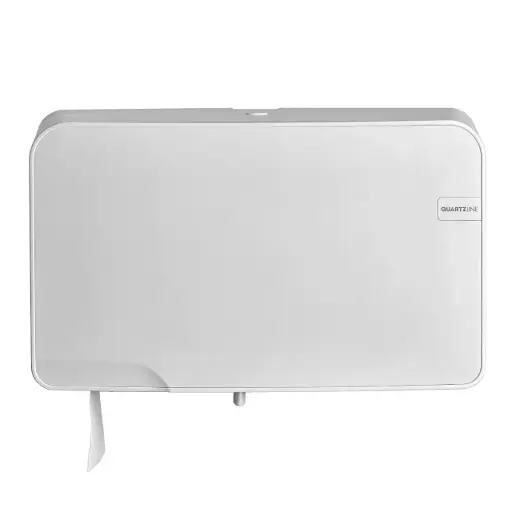 [441007] QuartzLine Duo toiletroldispenser | Mini Duo Jumbo - White Quartz
