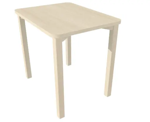 [3133] Table 60 x 80 x 75,5 cm Hêtre