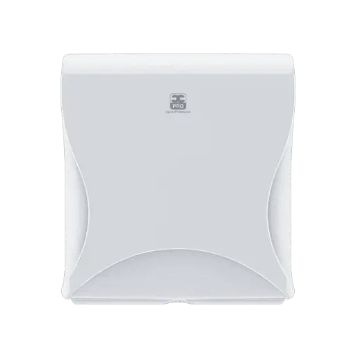 [3427] Essentia Double Folded Toiletpapier (Losse Vellen) Dispenser Wit