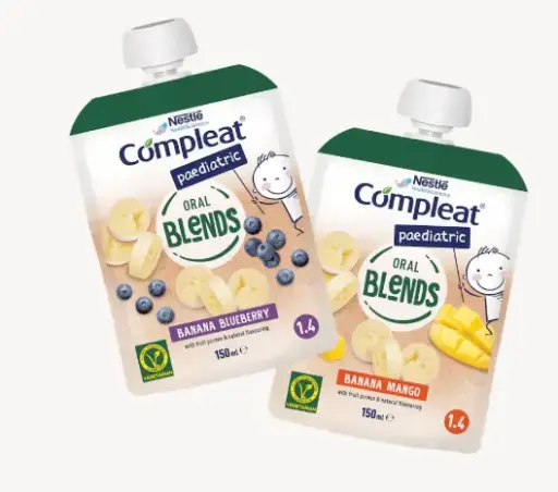 Nestlé Compleat Paediatric Oral Blends 1.4 - banaan/blauwe bes -  12x150 ml