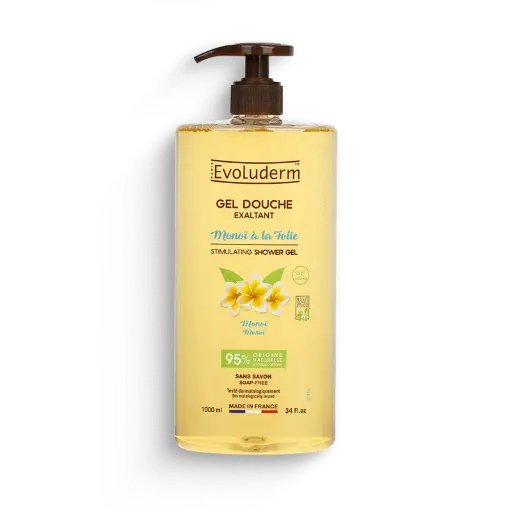 [19371] Evoluderm Douche Gel Monoï à la Folie 1000ml - 6st