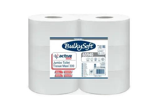 [65940] Active Clean Papier toilette Maxi Jumbo 2L 9,5 cm x 300 m - 6 rouleaux