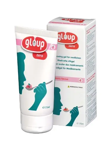 [1684] Gloup ZERO Slikgel Aarbei/banaan tube 75ml - 96st
