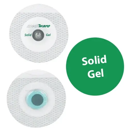 [2570] Mediware ECG-Elektroden Microtape Non-Woven met vaste gel - 30st